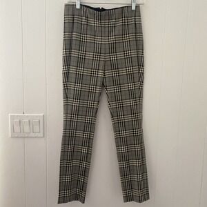 Rag & Bone Simone Check Plaid Ankle Pants Size 6 High Rise Skinny Stretch USA